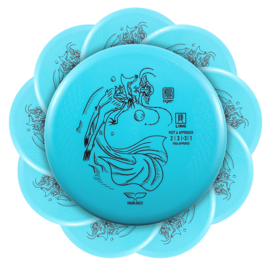 LINGPACKBLU Disc Golf Discs