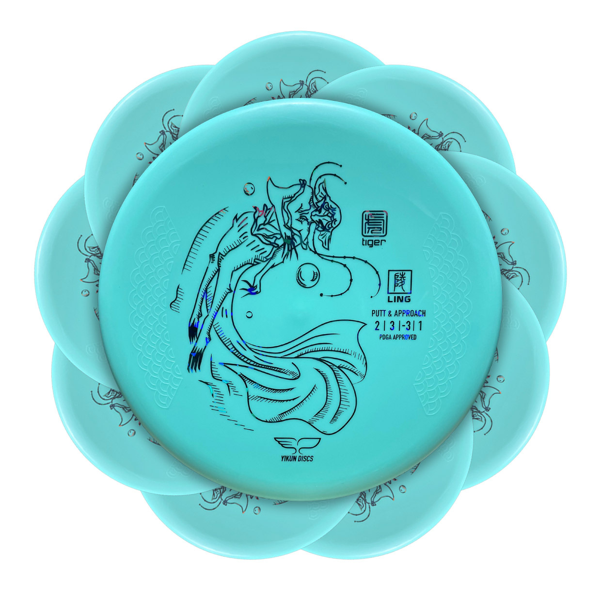 LING Pack GRN disc golf discs