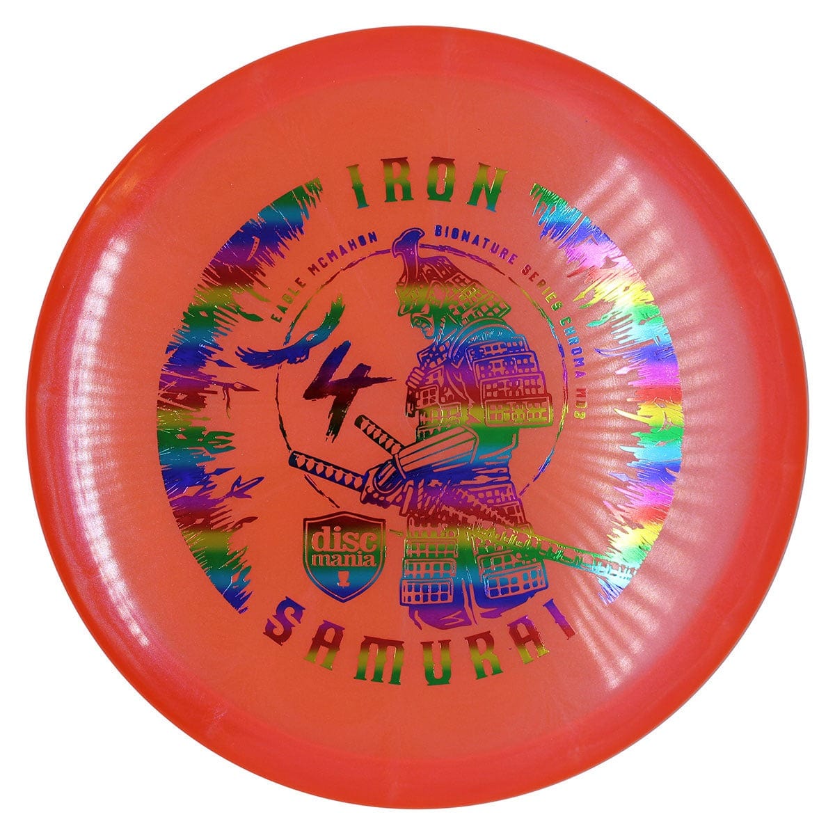 Orange Discmania MD3 Iron Samurai disc golf disc