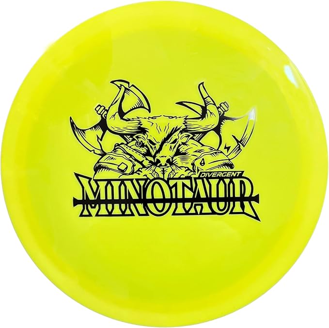 Maxgrip Yellow Divergent Minotaur Disc Golf Disc