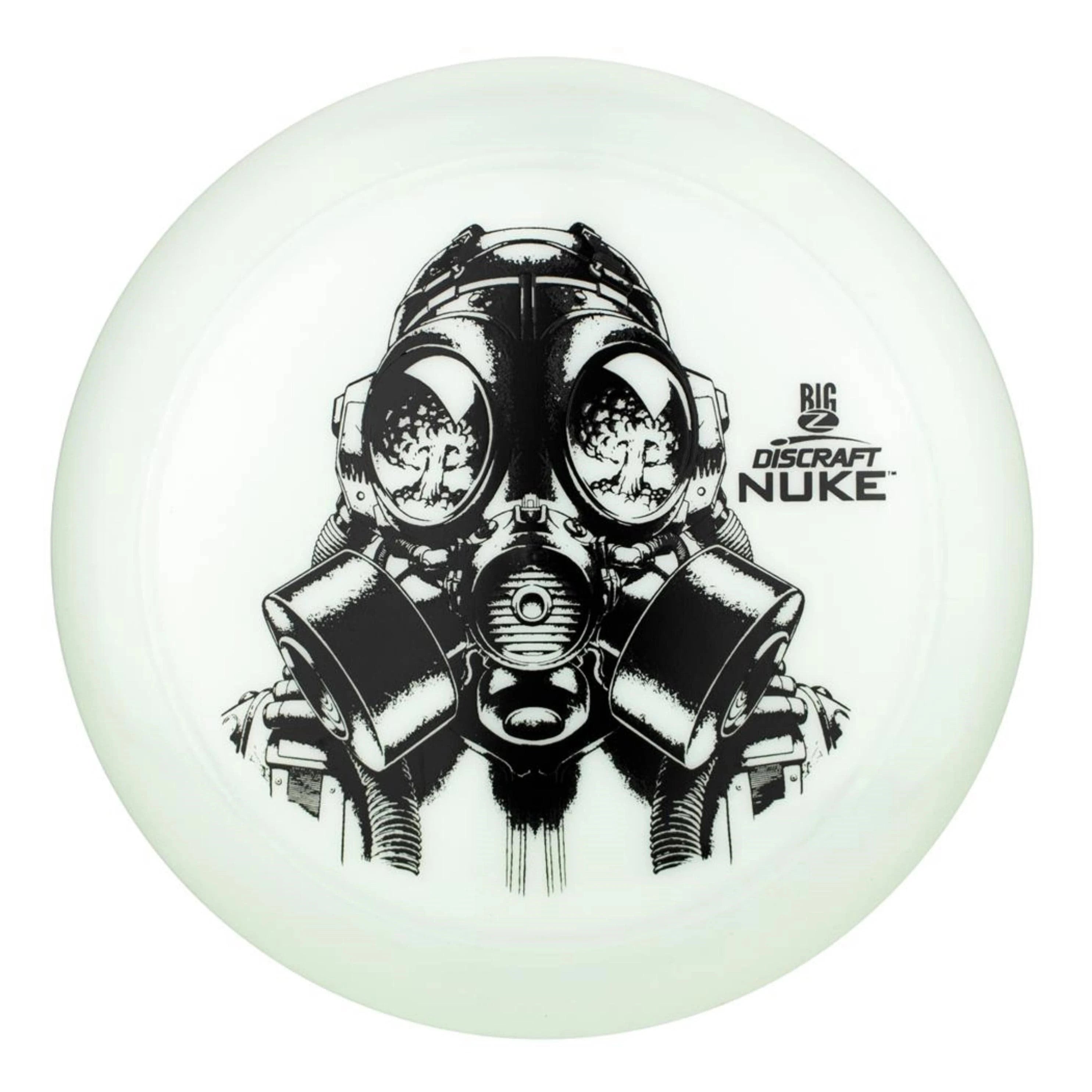 Discraft Nuke disc golf disc with gas mask design