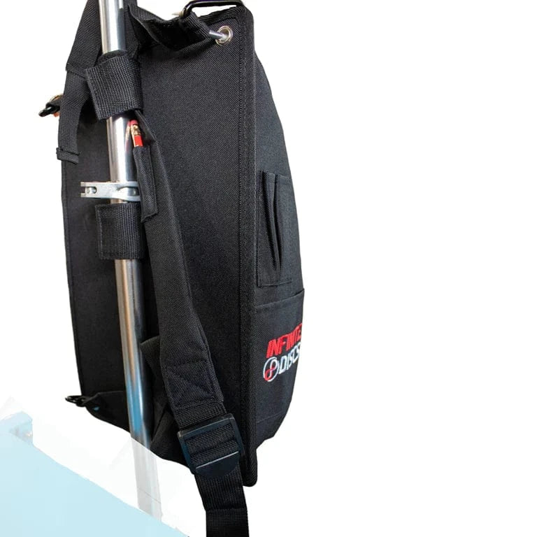 Black backpack with metal pole - PI_16a00e37