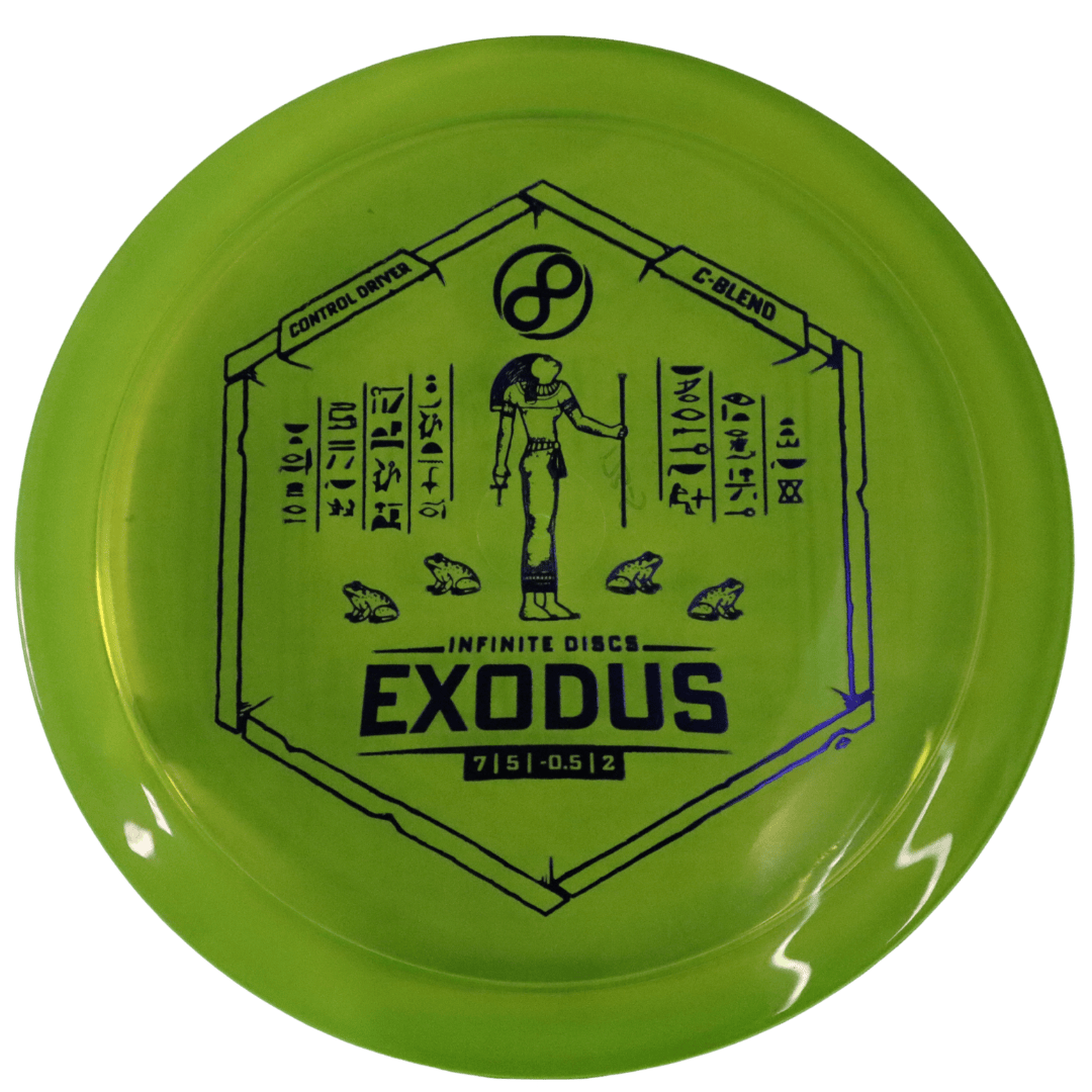 Infinite Discs Exodus Stable Fairway Driver Disc Golf in C-Blend Plastic Green