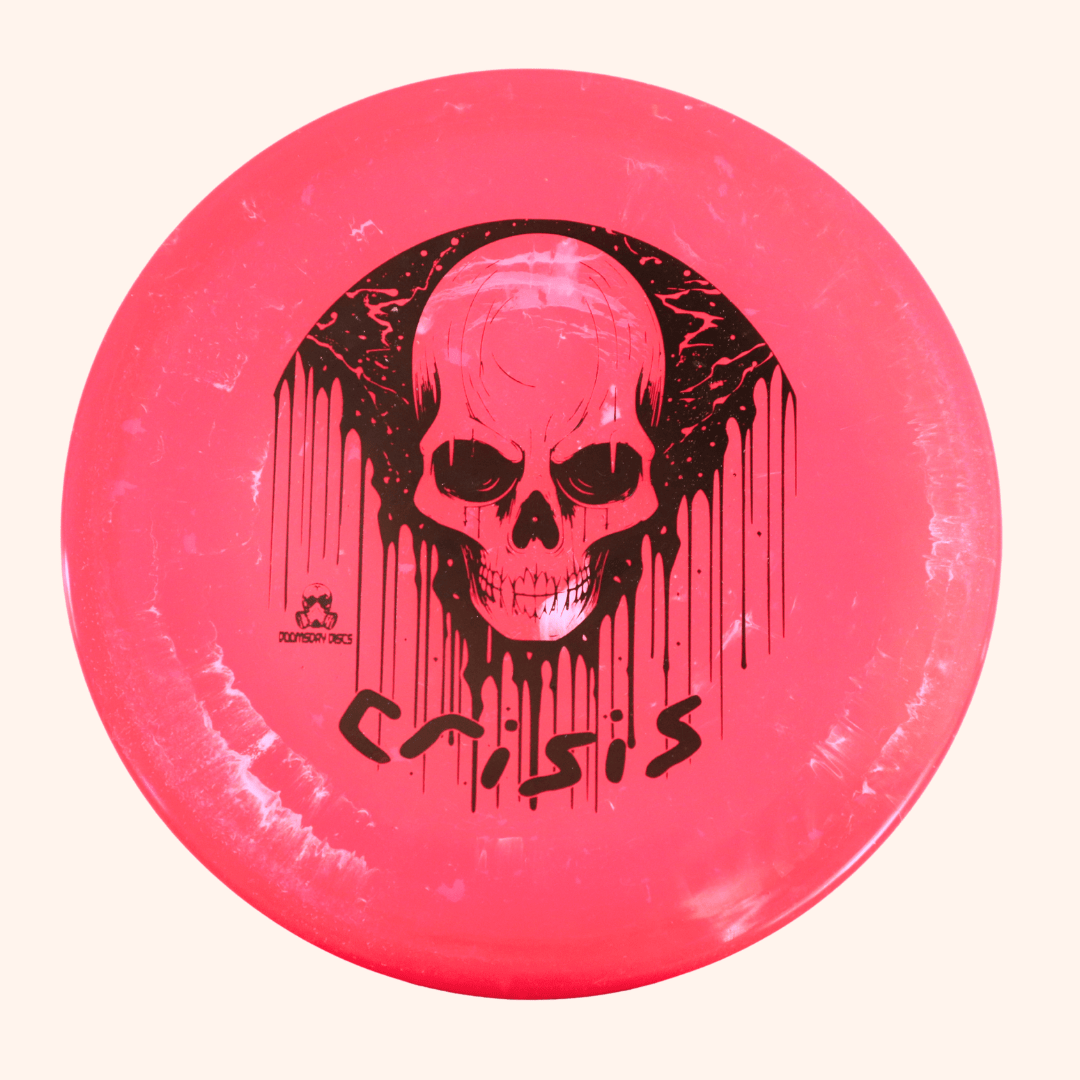 Black Doomsday Discs Crisis stable midrange in Shockwave (Pink) plastic