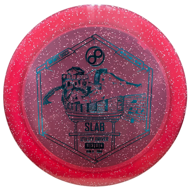Pink SLAB disc golf disc