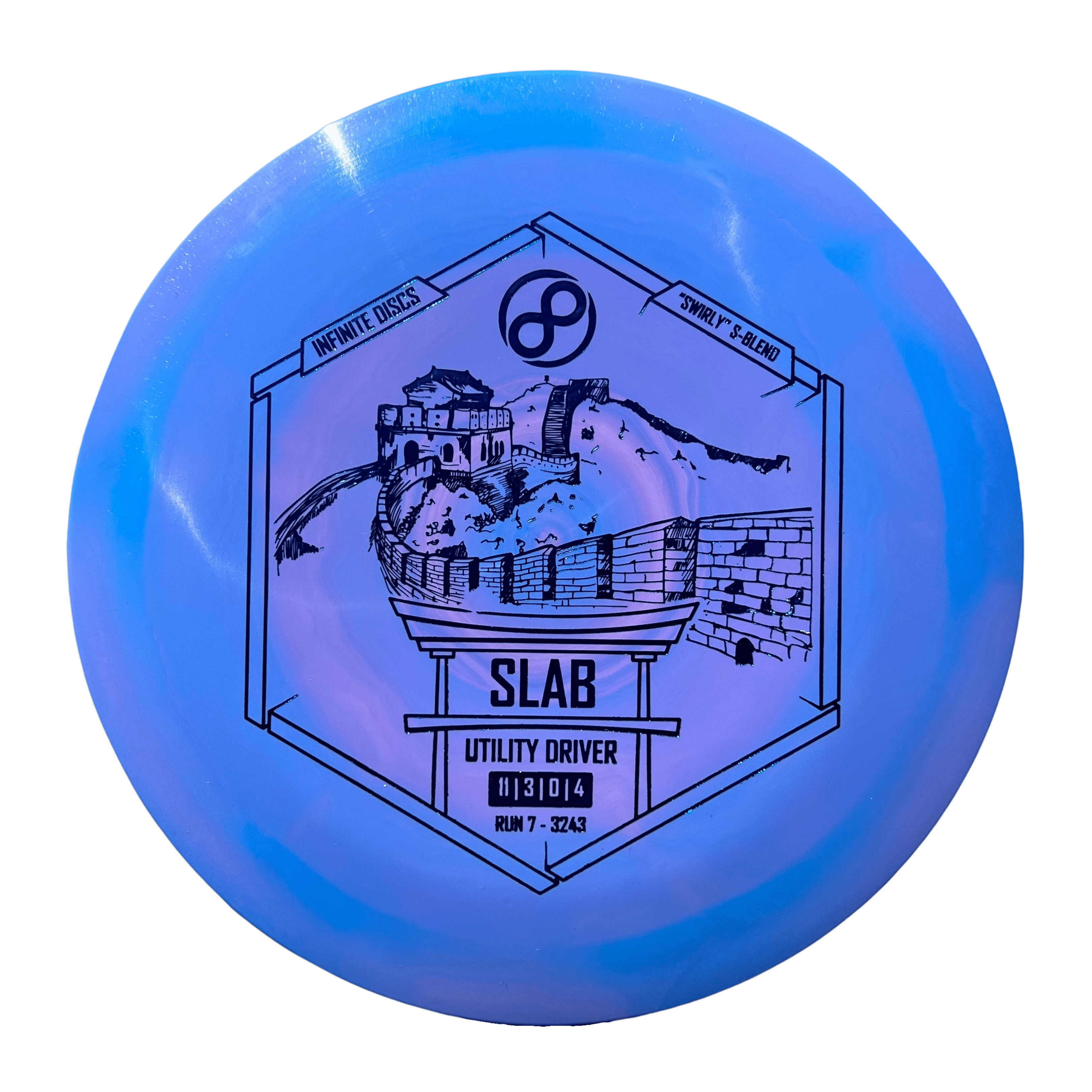 Infinite Discs Slab Swirly S-Blend disc golf disc