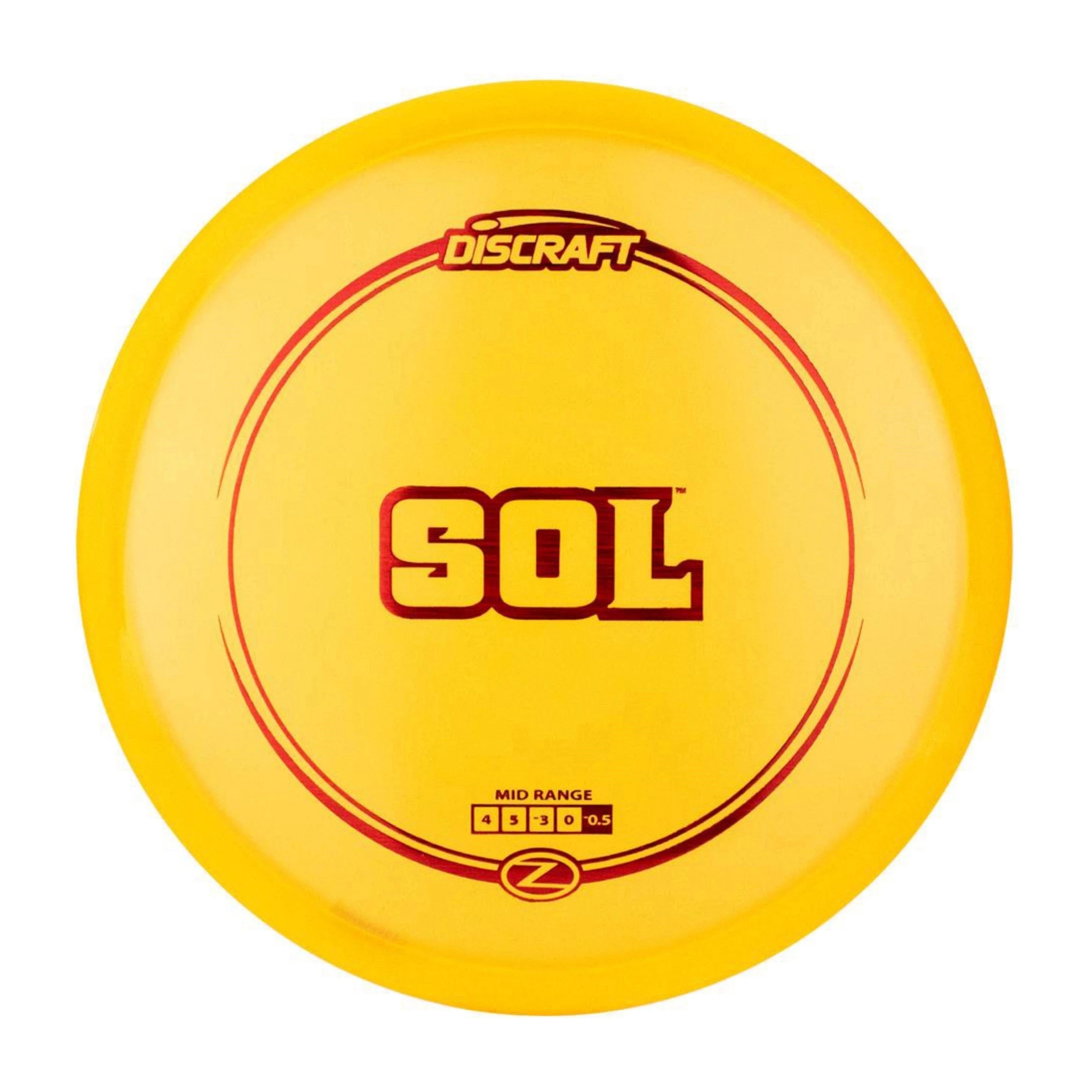 Discraft Sol disc golf disc in yellow