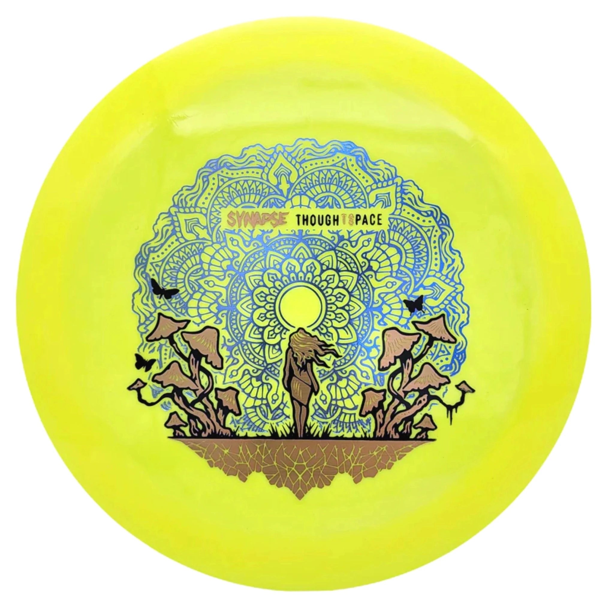 Synapse Aura disc golf disc with detailed design