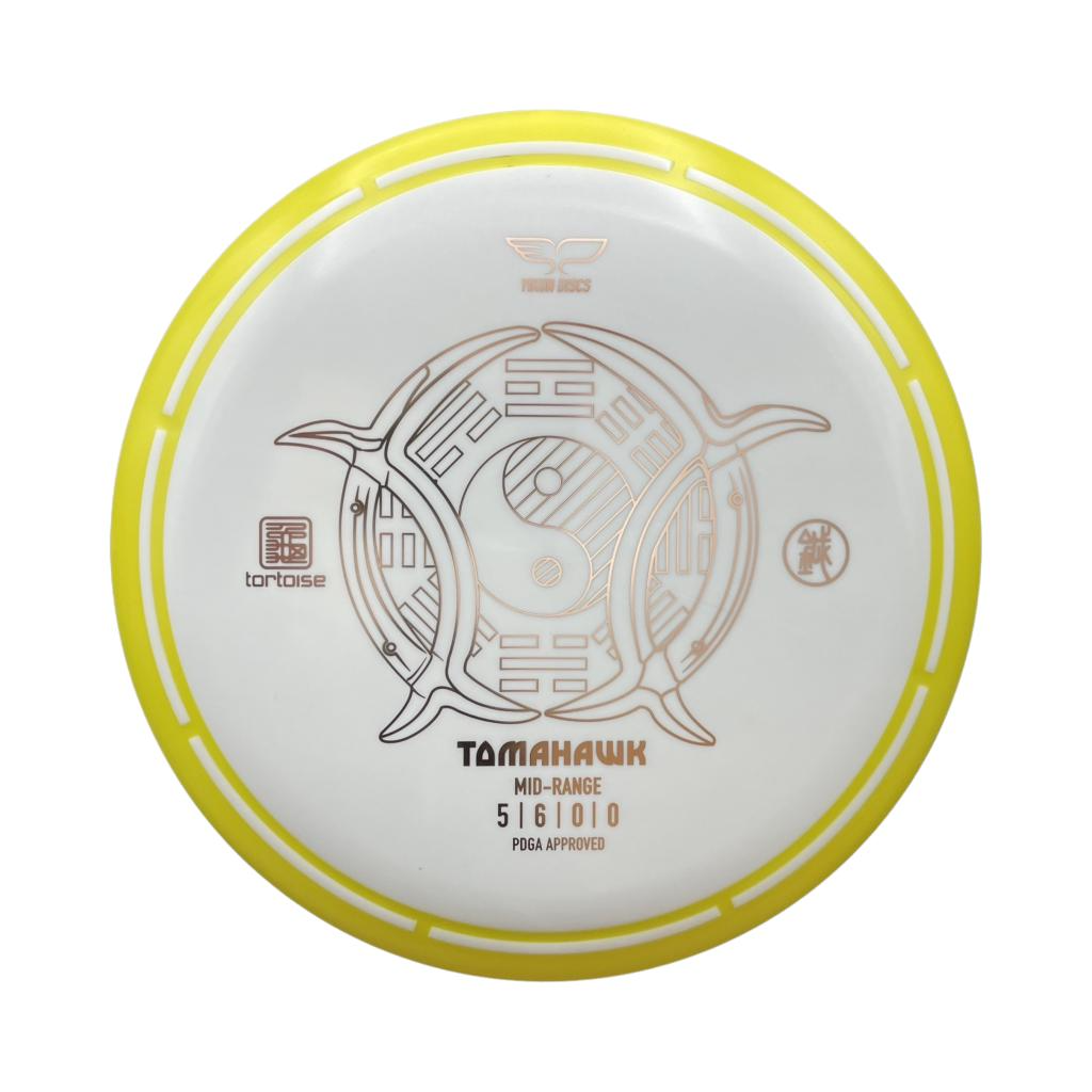 Yellow Tomahawk Mid-Range Disc Golf Disc