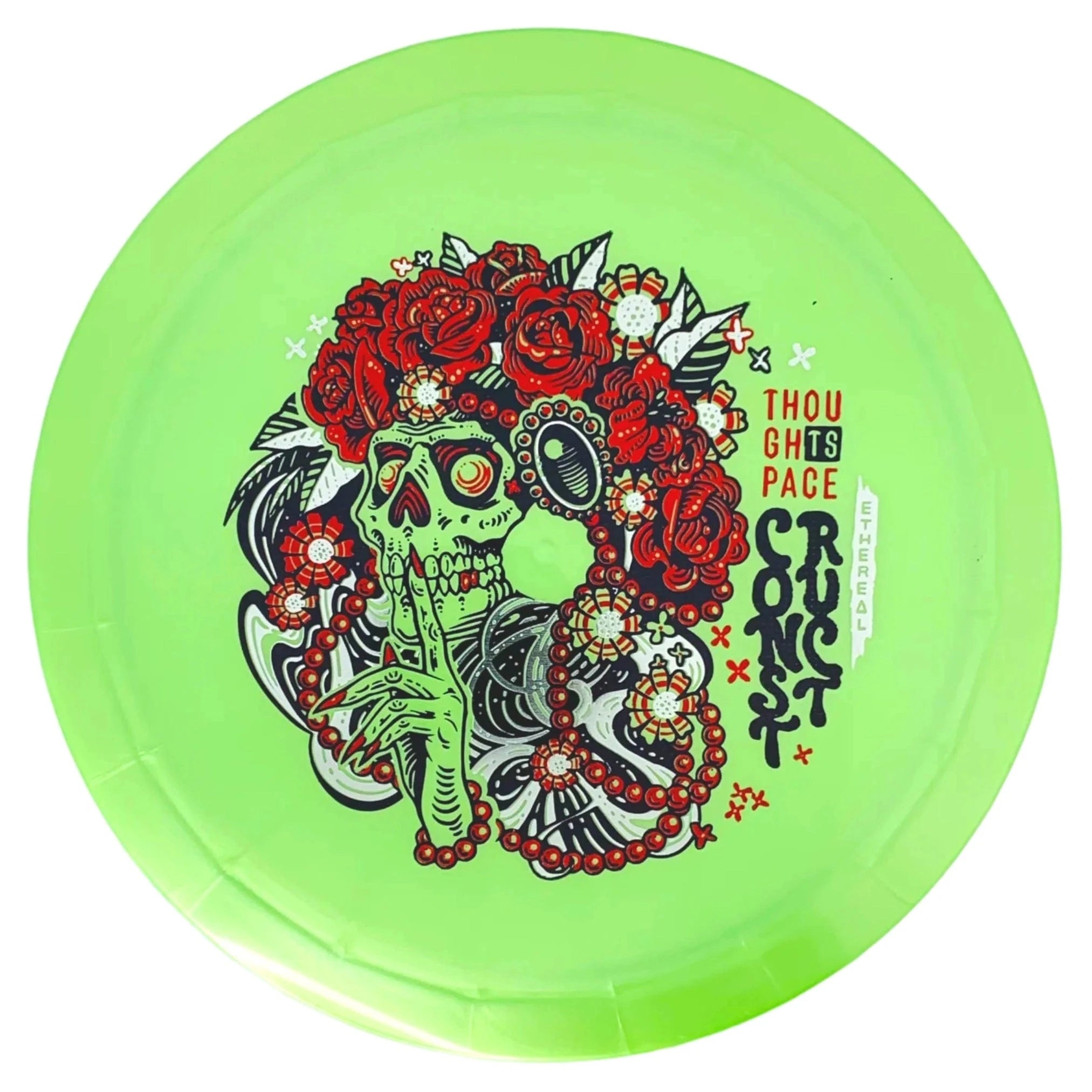 TSCON-ETL disc golf disc featuring a skull design.