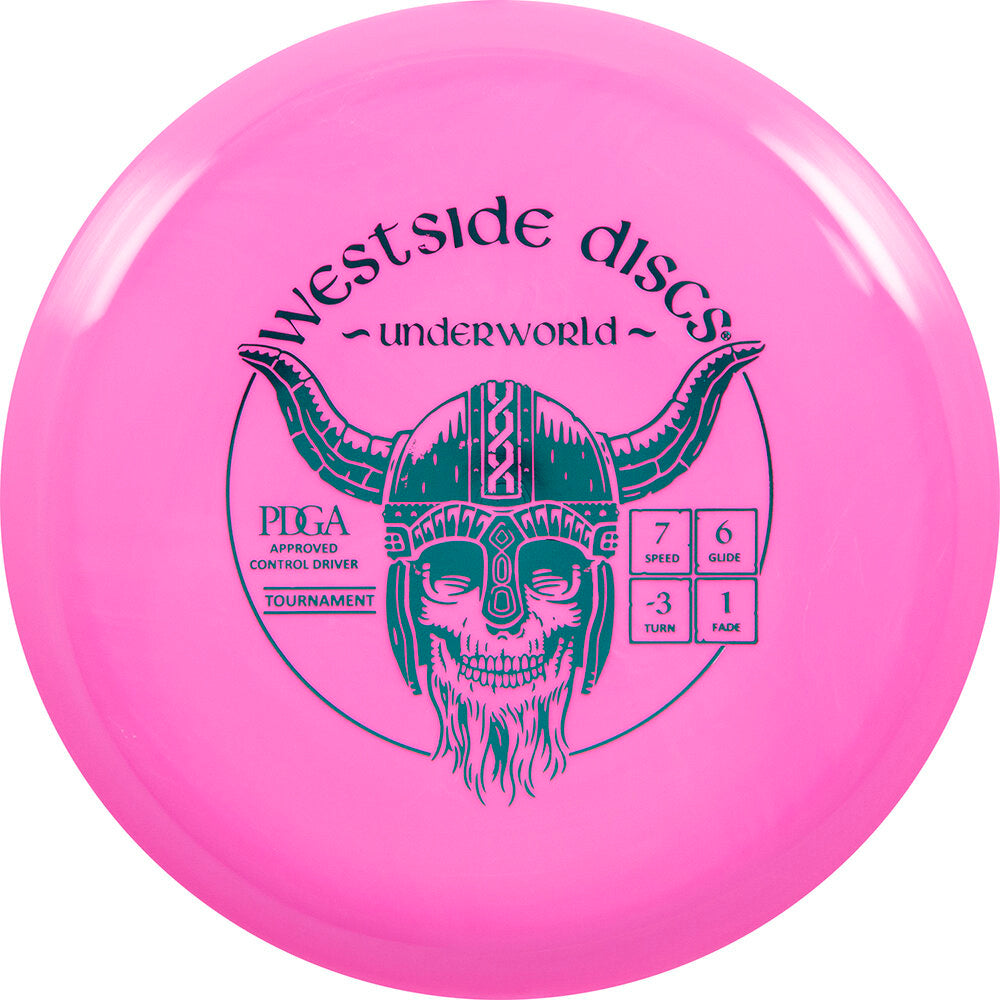 Pink Westside Discs Underworld Tournament disc golf disc