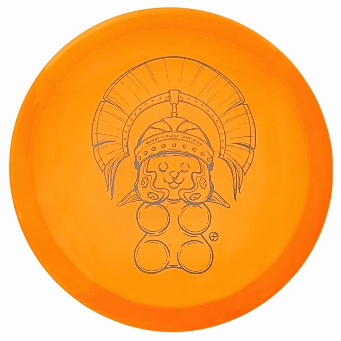 Orange Centurion disc golf disc