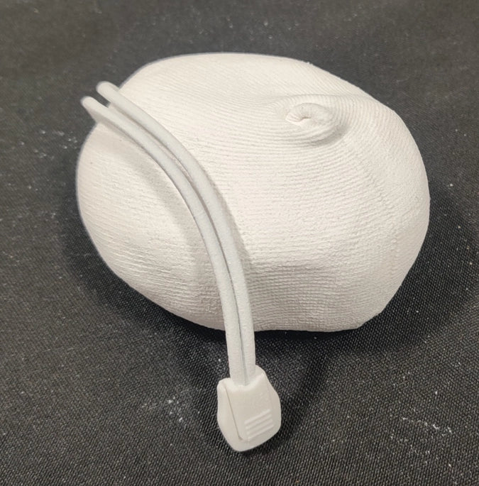 White chalk bag with drawstring