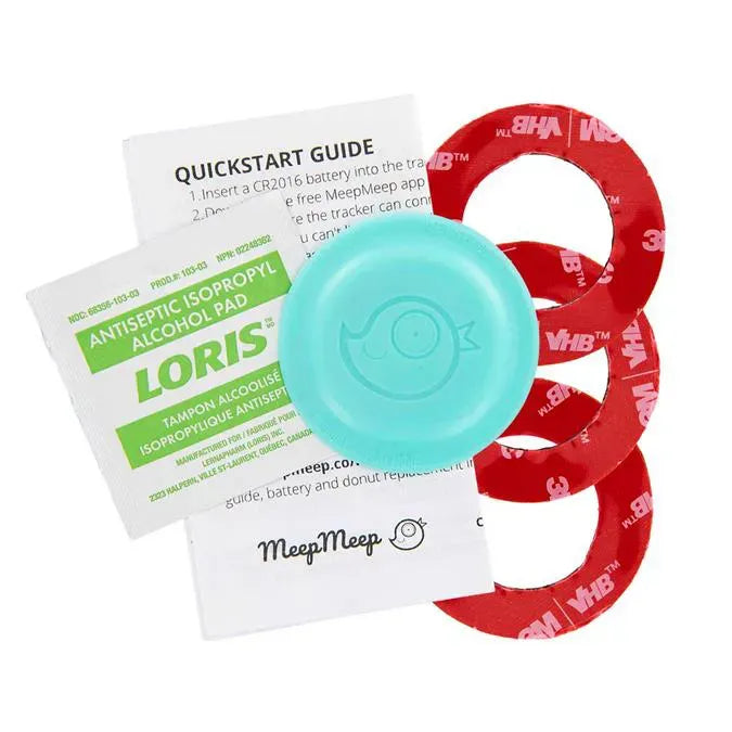 guide, battery, alcohol pad, and mounting rings.