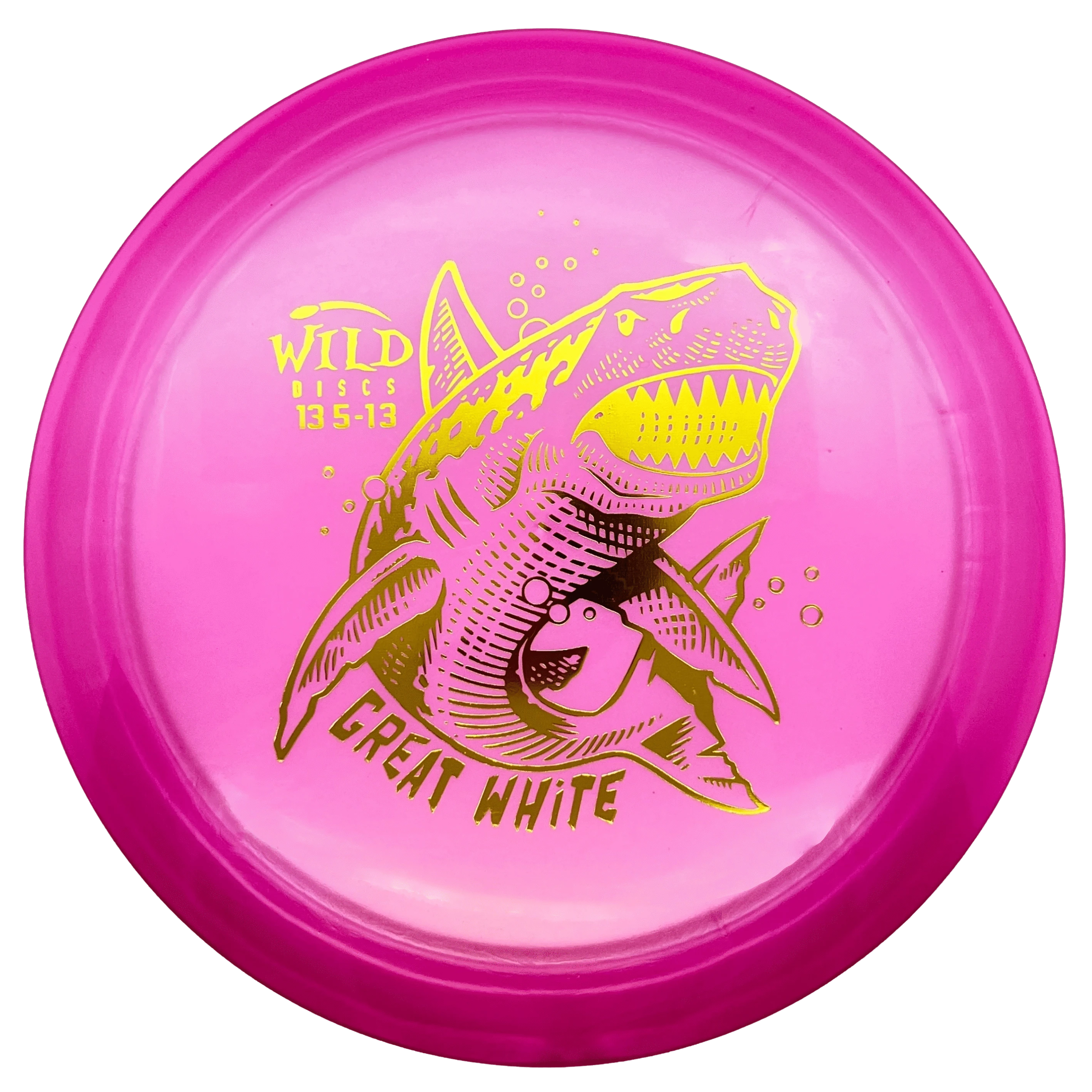 WDGRW-LAV Wild Discs Great White disc golf disc