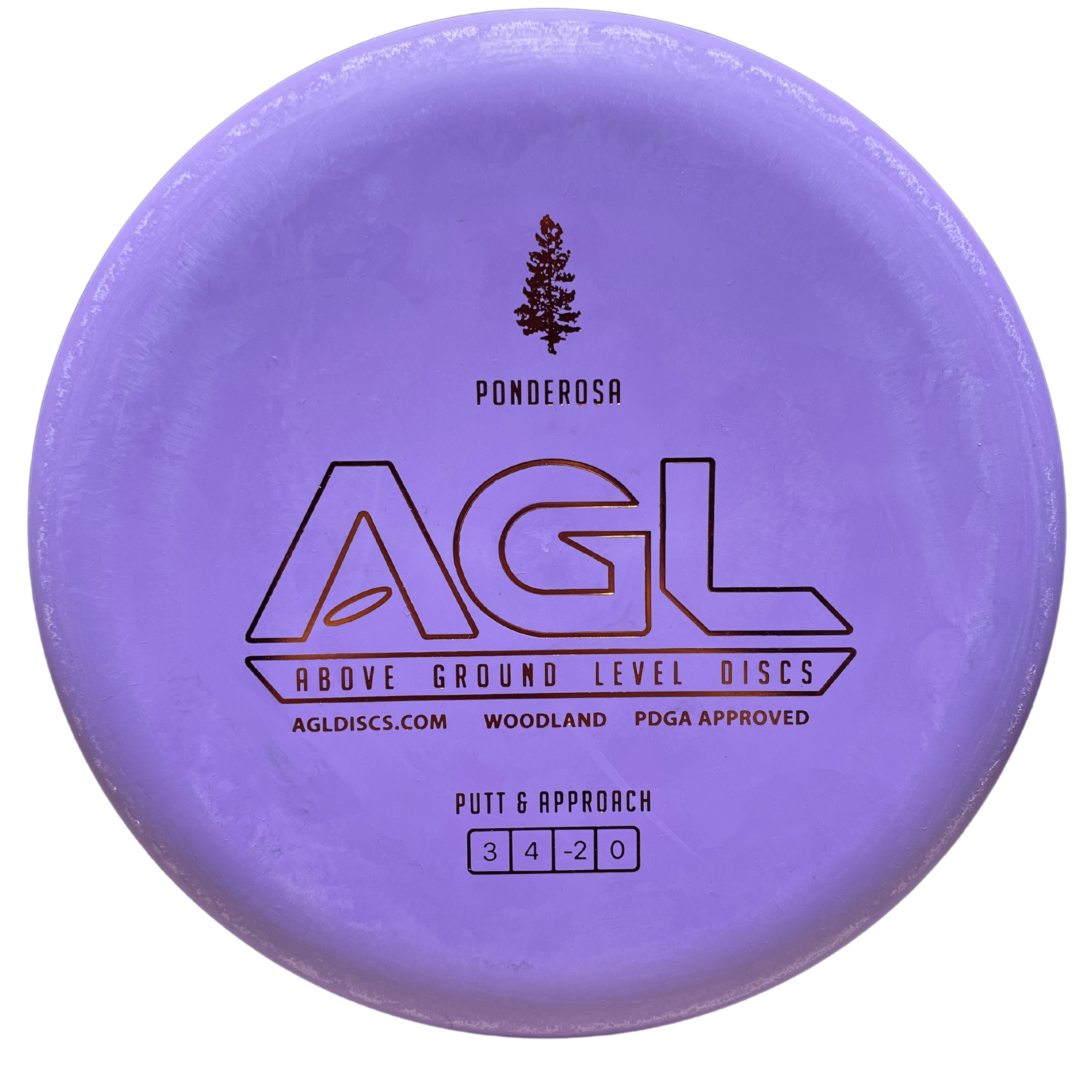 AGL Woodland Ponderosa Purple Disc Golf Disc