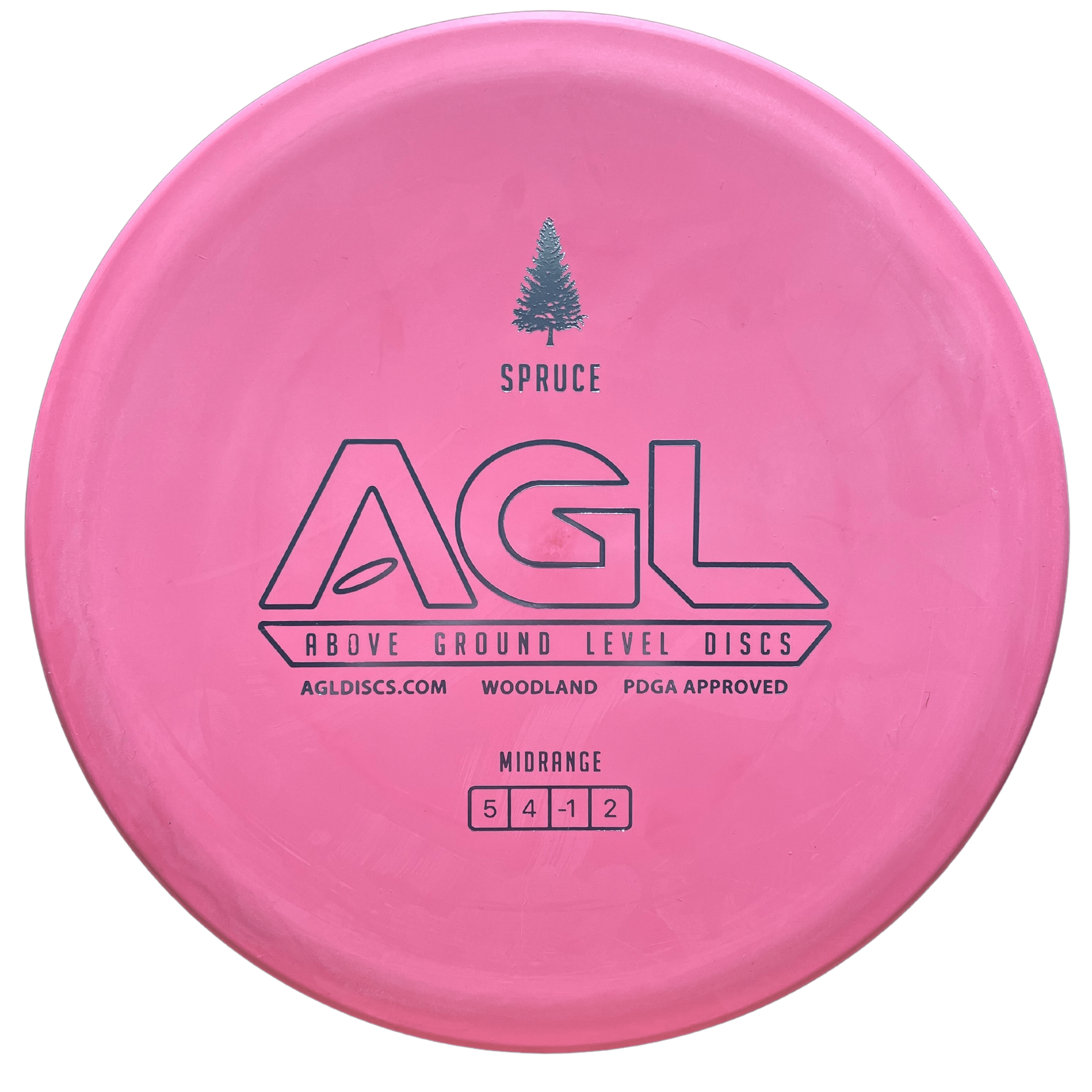 Pink AGL Spruce Woodland Midrange Disc