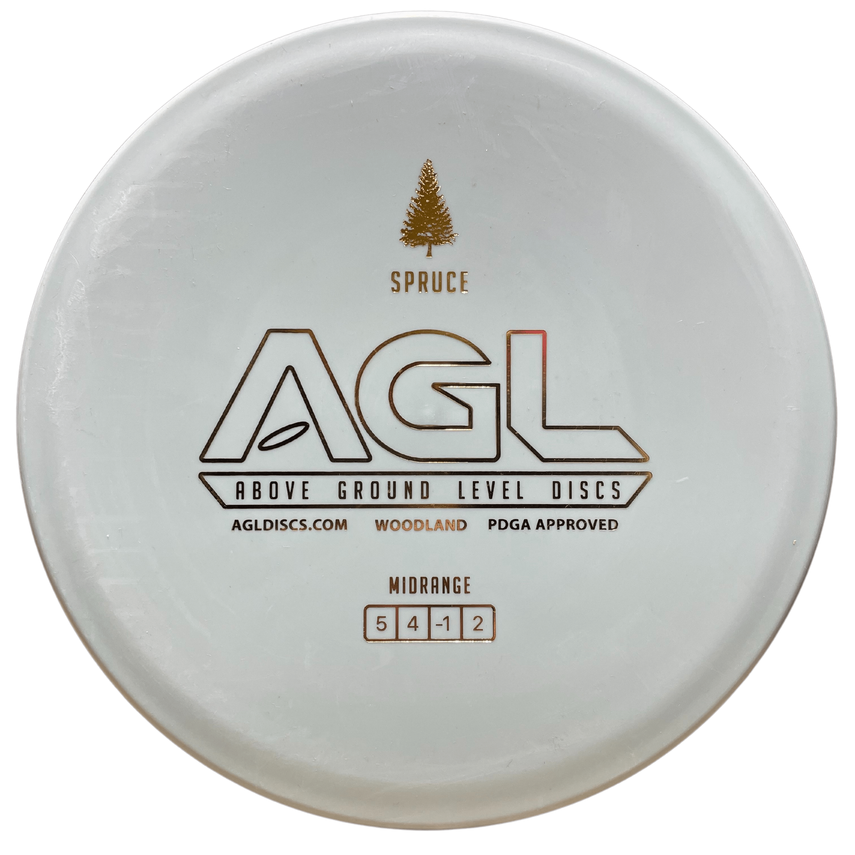 Woodland Spruce White disc golf disc
