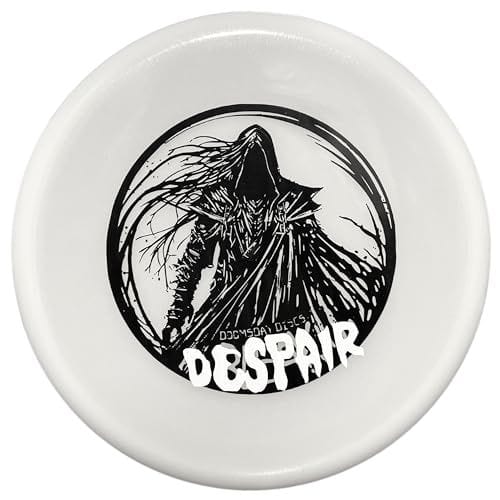 White disc with Despair graphic, aBn