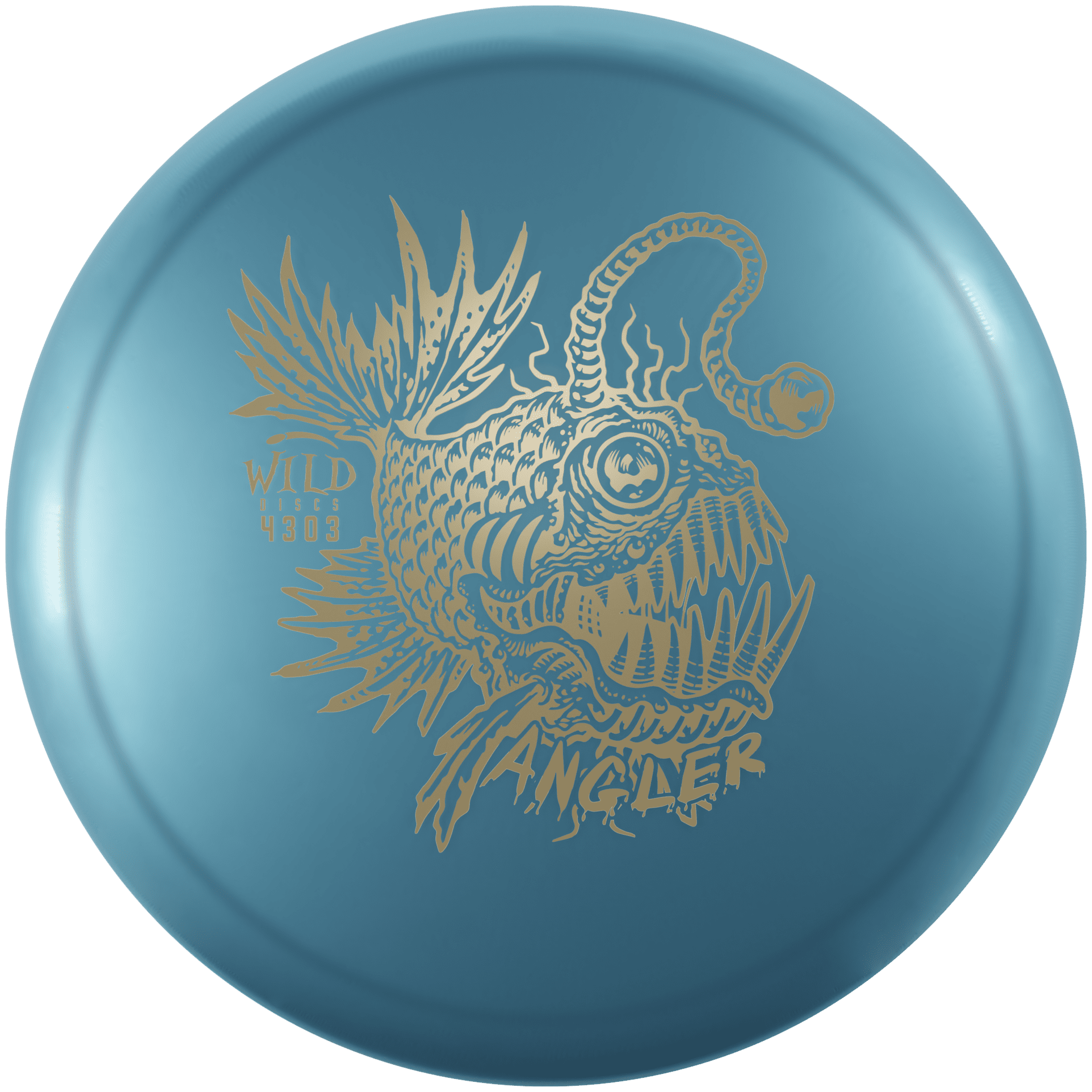 Blue Angler disc golf disc