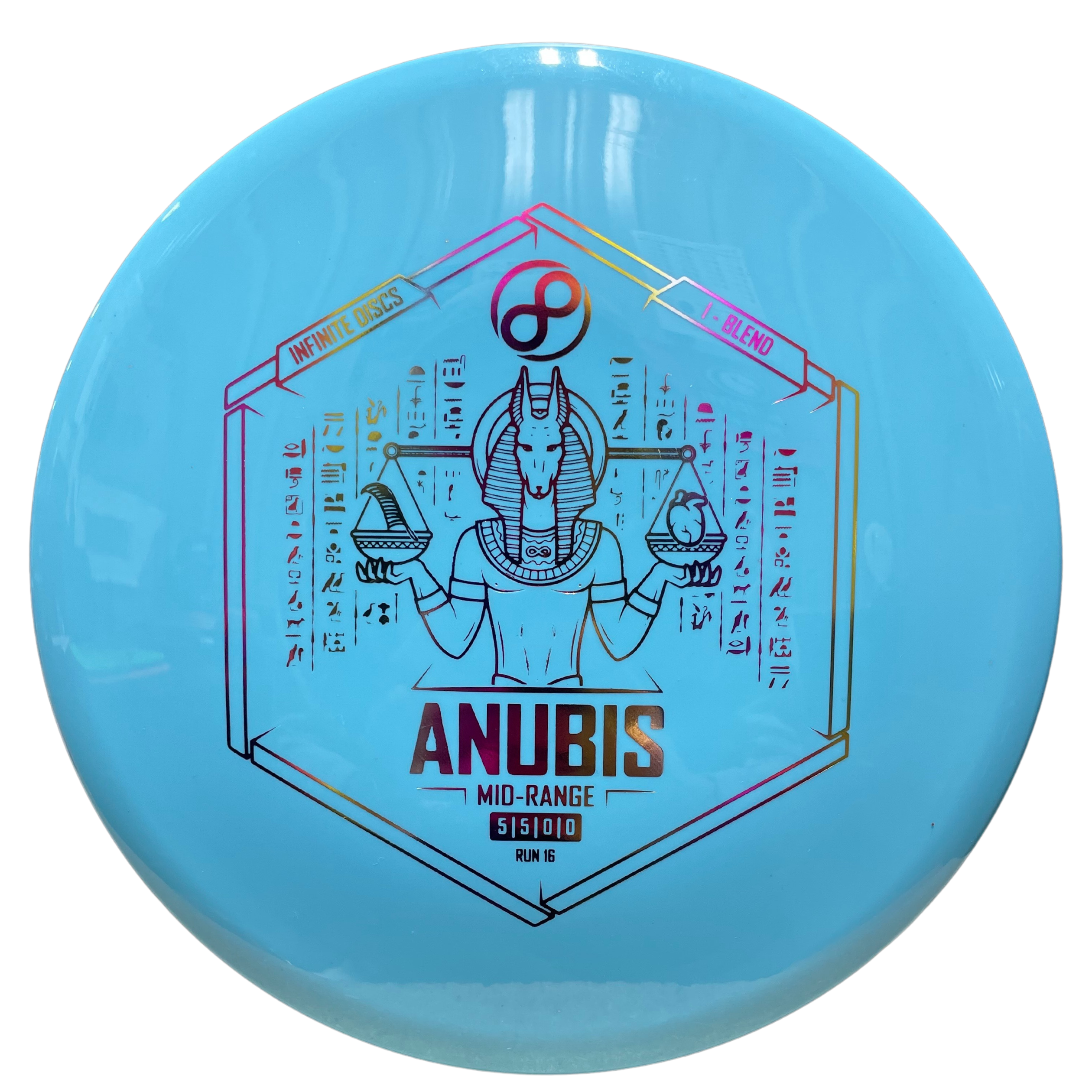 Blue Anubis I-Blend disc golf disc
