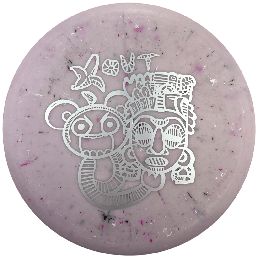 Anubis Splatter S-Blend disc golf disc with Anubis art.