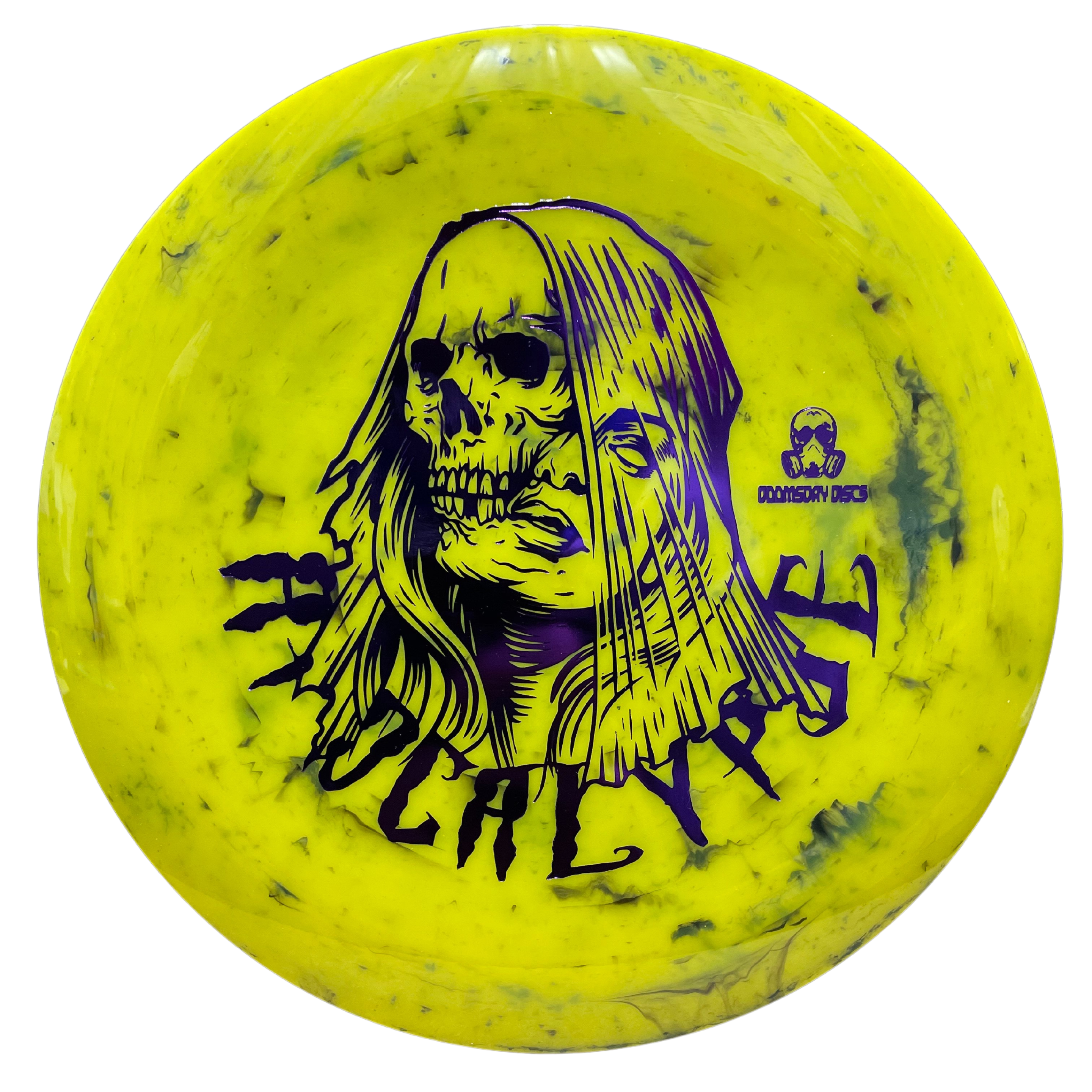 Yellow Apoc-Alypse disc golf disc