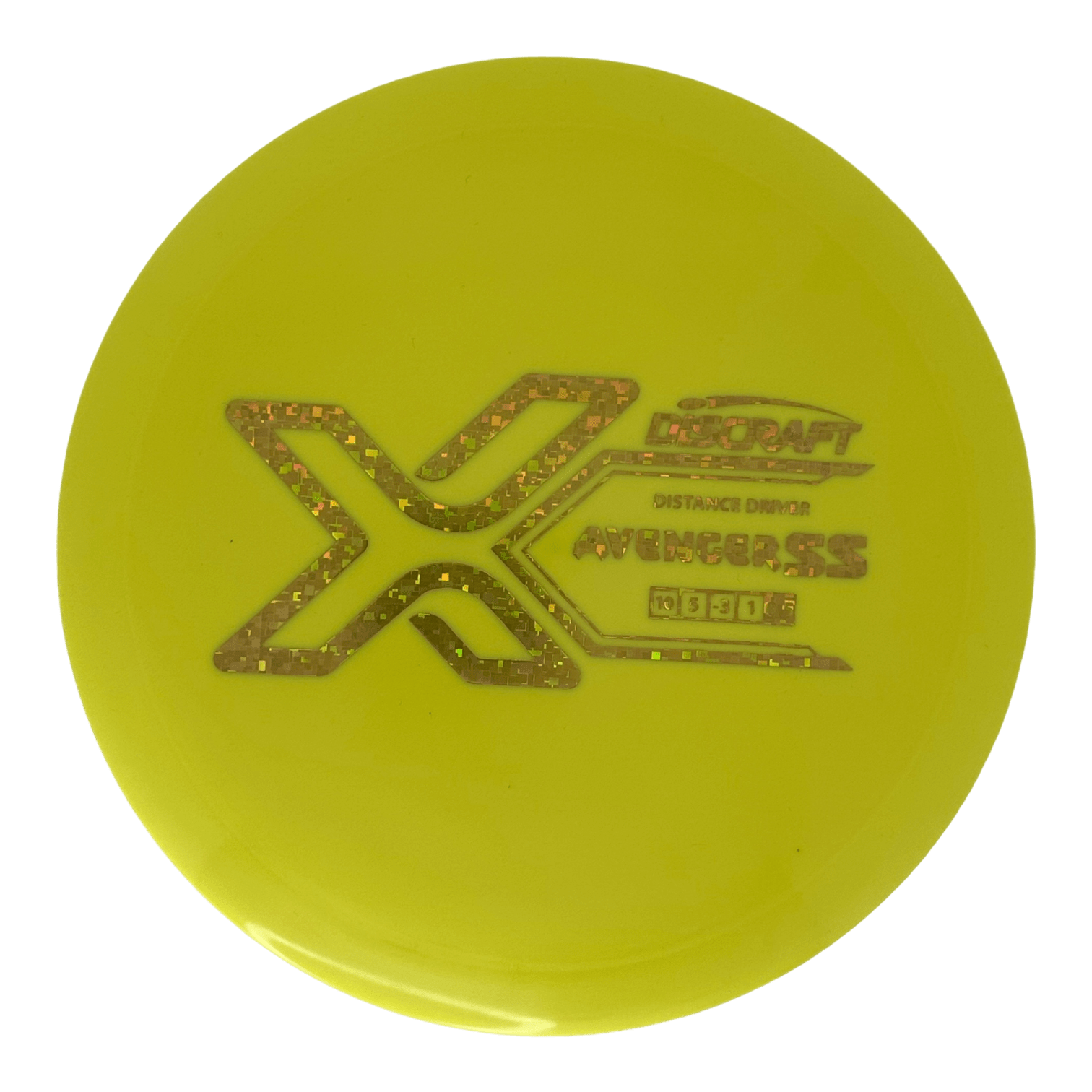 Yellow Discraft Avenger SS X-Line Disc Golf Disc
