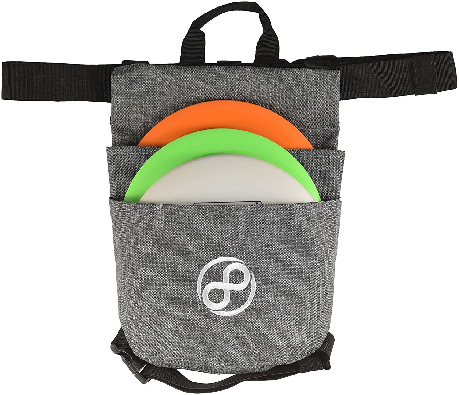 Disc golf bag with discs
