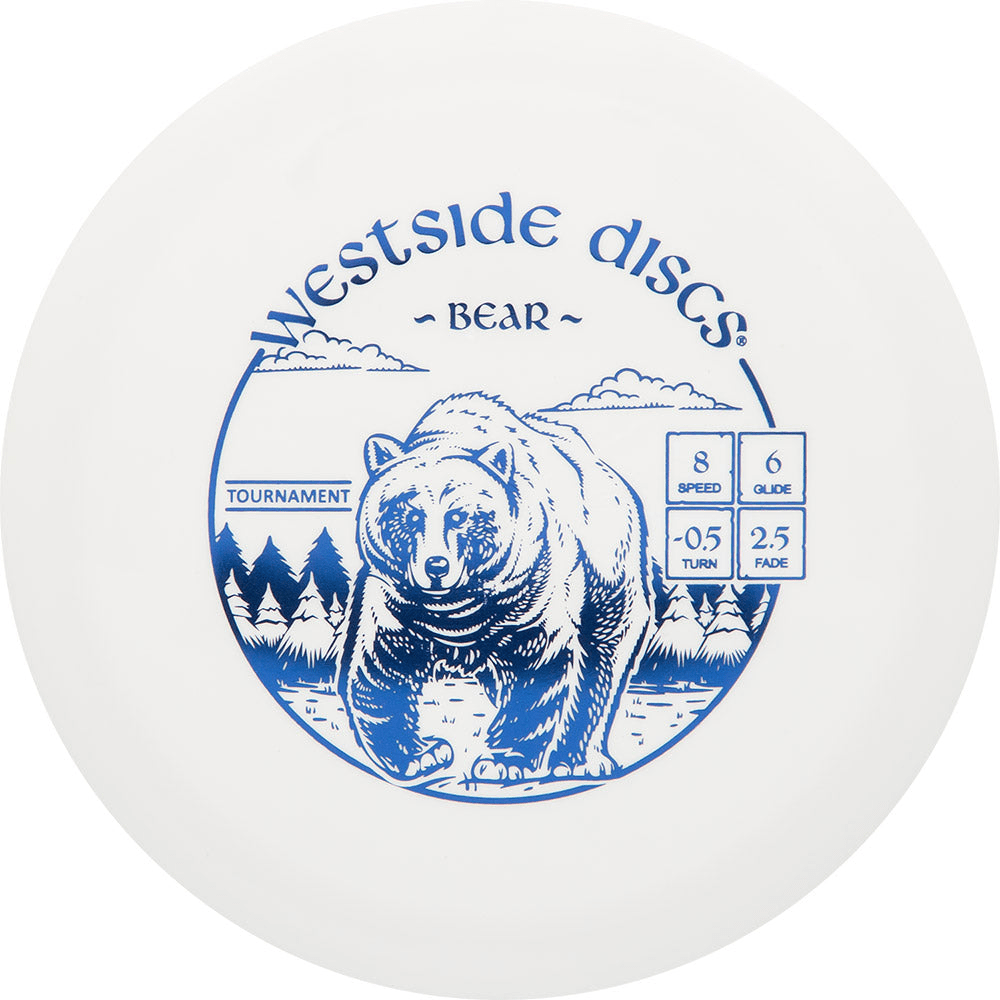 Westside Discs Bear disc golf disc on white background.