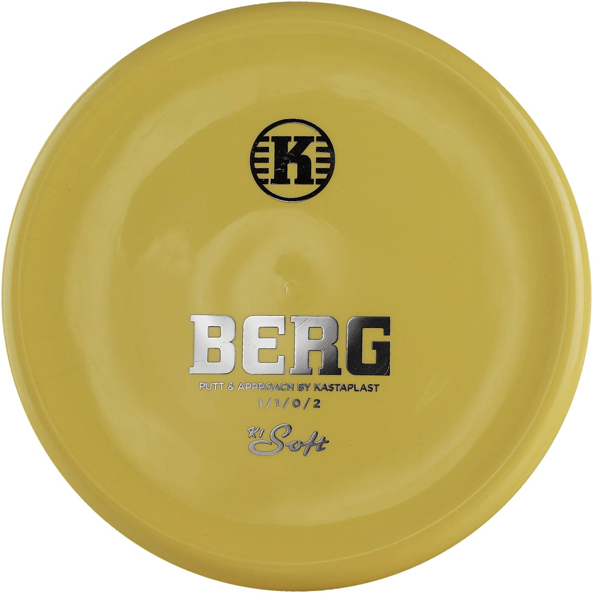 Kastaplast Berg Soft Mustard Yellow Disc Golf Disc