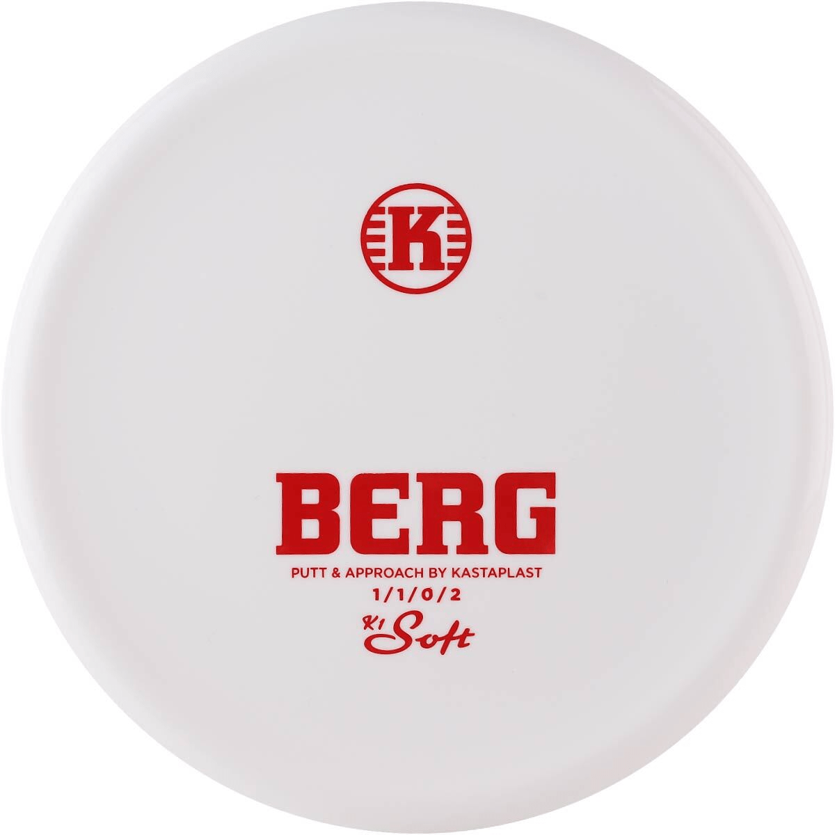 Kastaplast Berg Soft White disc golf putter