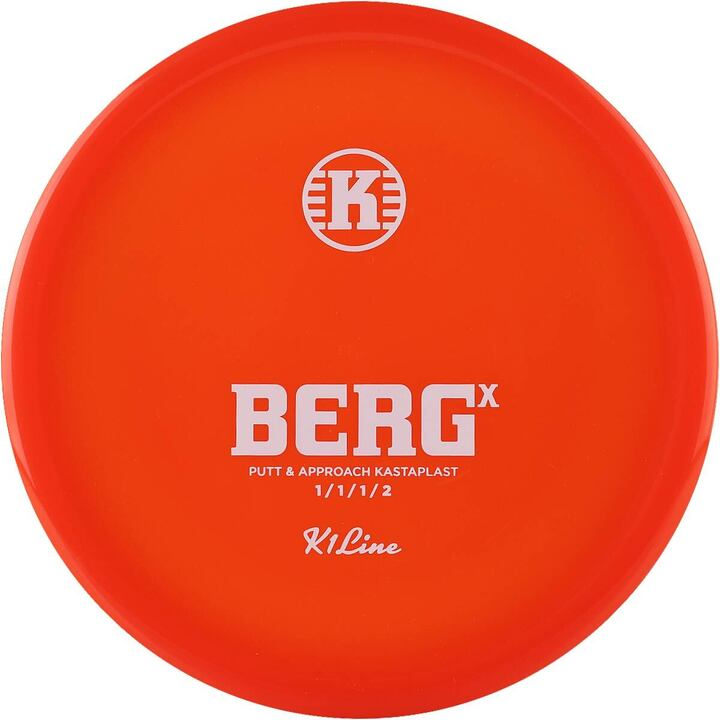 Orange Kastaplast Berg X disc golf disc