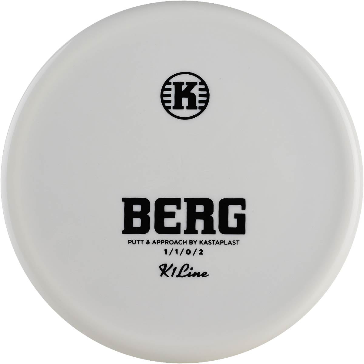 White Kastaplast Berg K1 Line disc golf disc