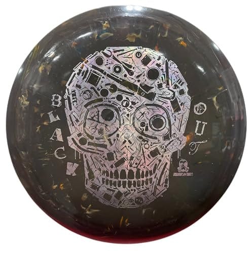 Blackout Landfill disc golf disc with skull design.