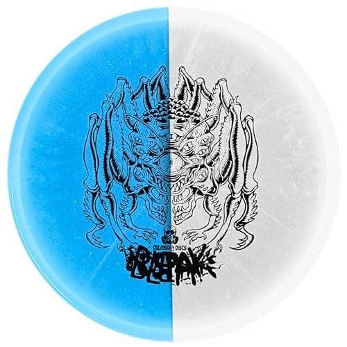 Bleak Glows Blue disc golf disc with monster graphic