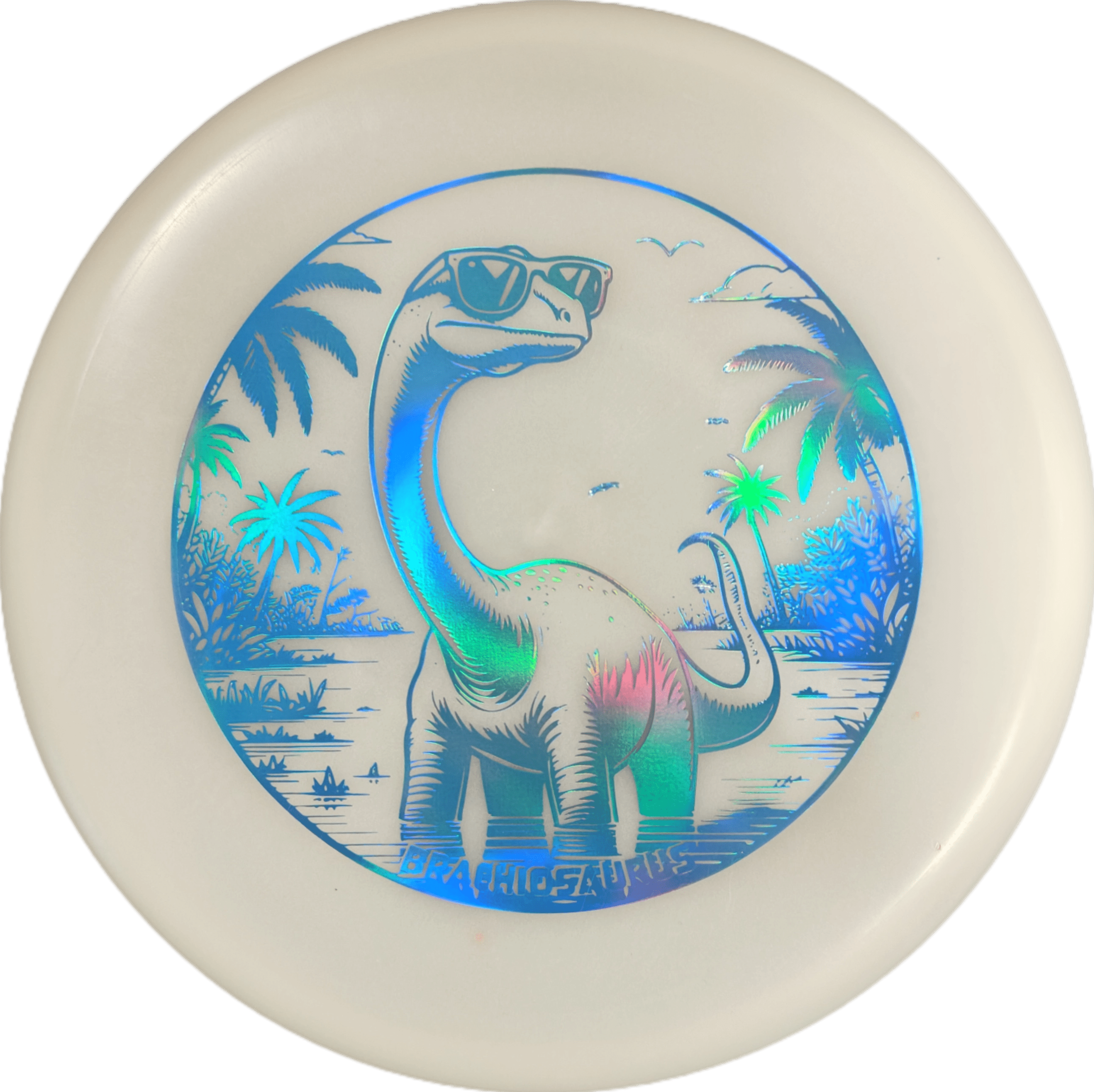 Brach Glow Disc Golf Disc with Cool Dino Design