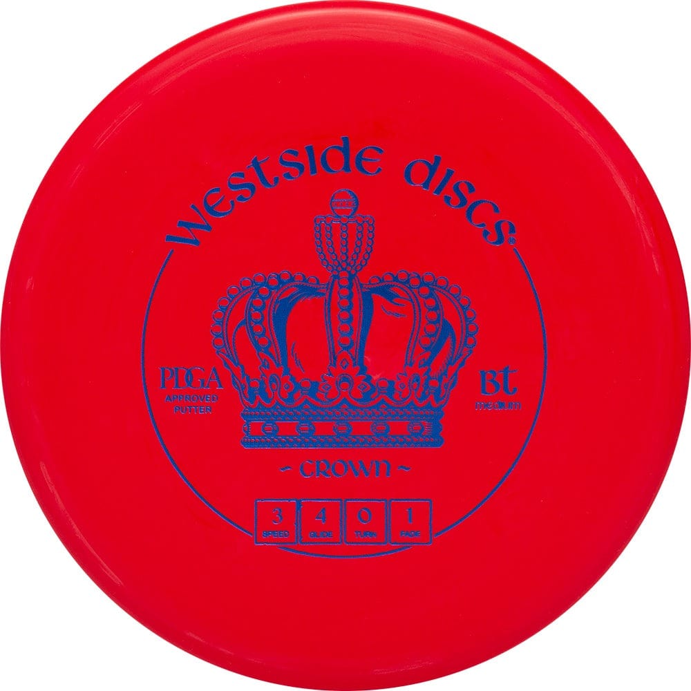 Red Westside Discs BT Medium Crown disc golf disc