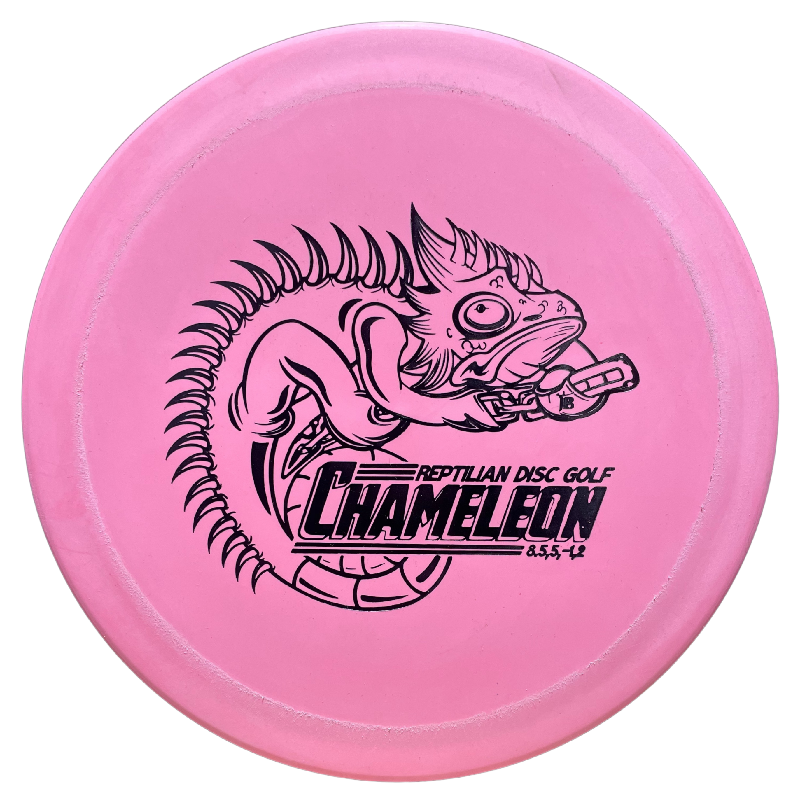 Pink Chameleon disc golf disc