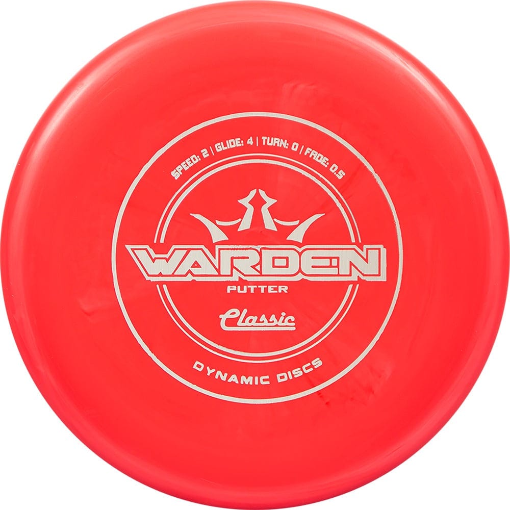 Classic Warden red disc golf putter