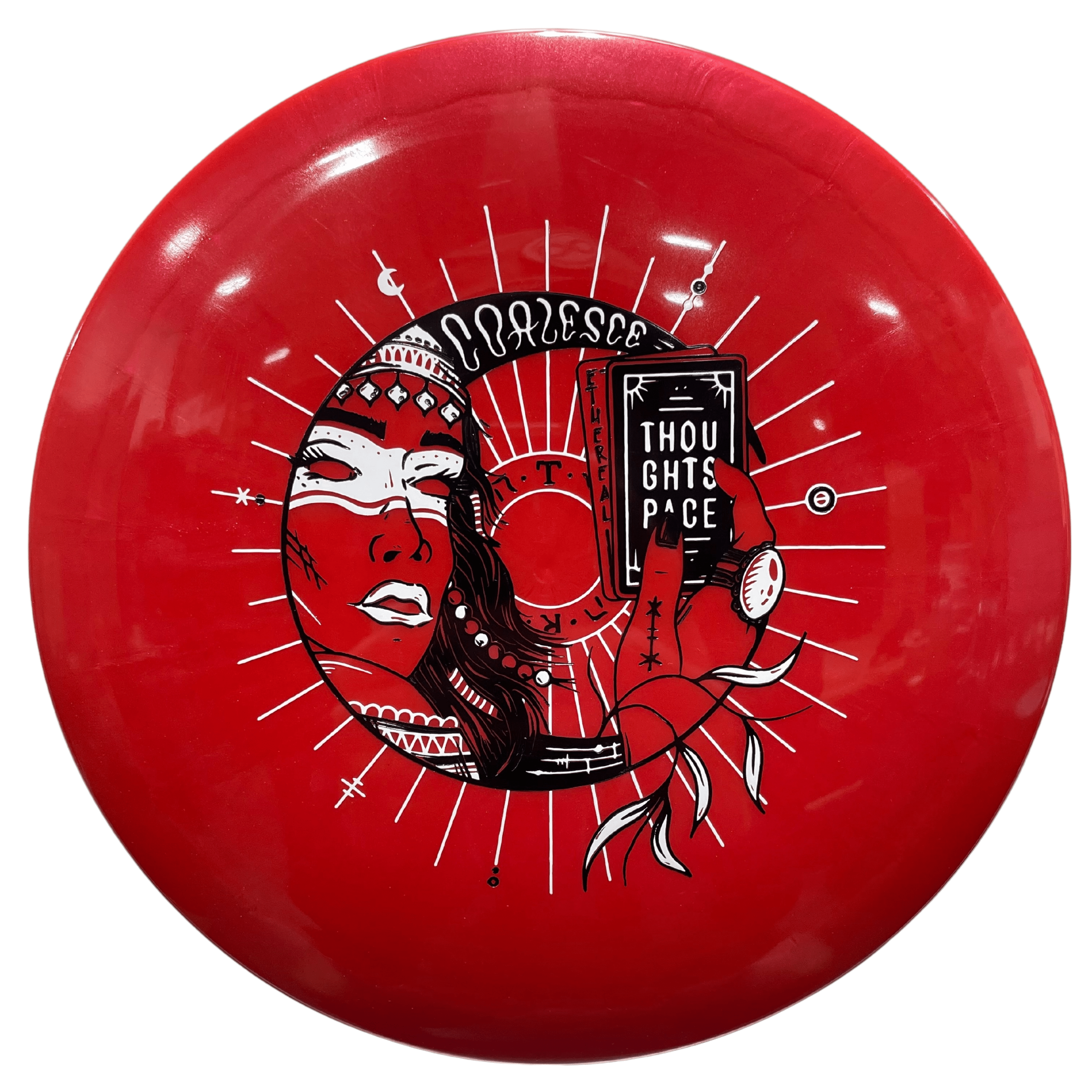 Coalesce Ethereal disc with celestial artwork.