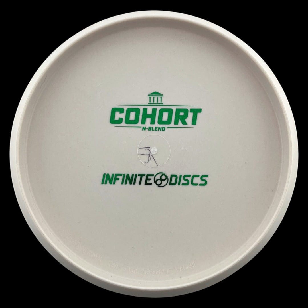 Infinite Discs Cohort N-Blend disc golf disc with bottom stamp