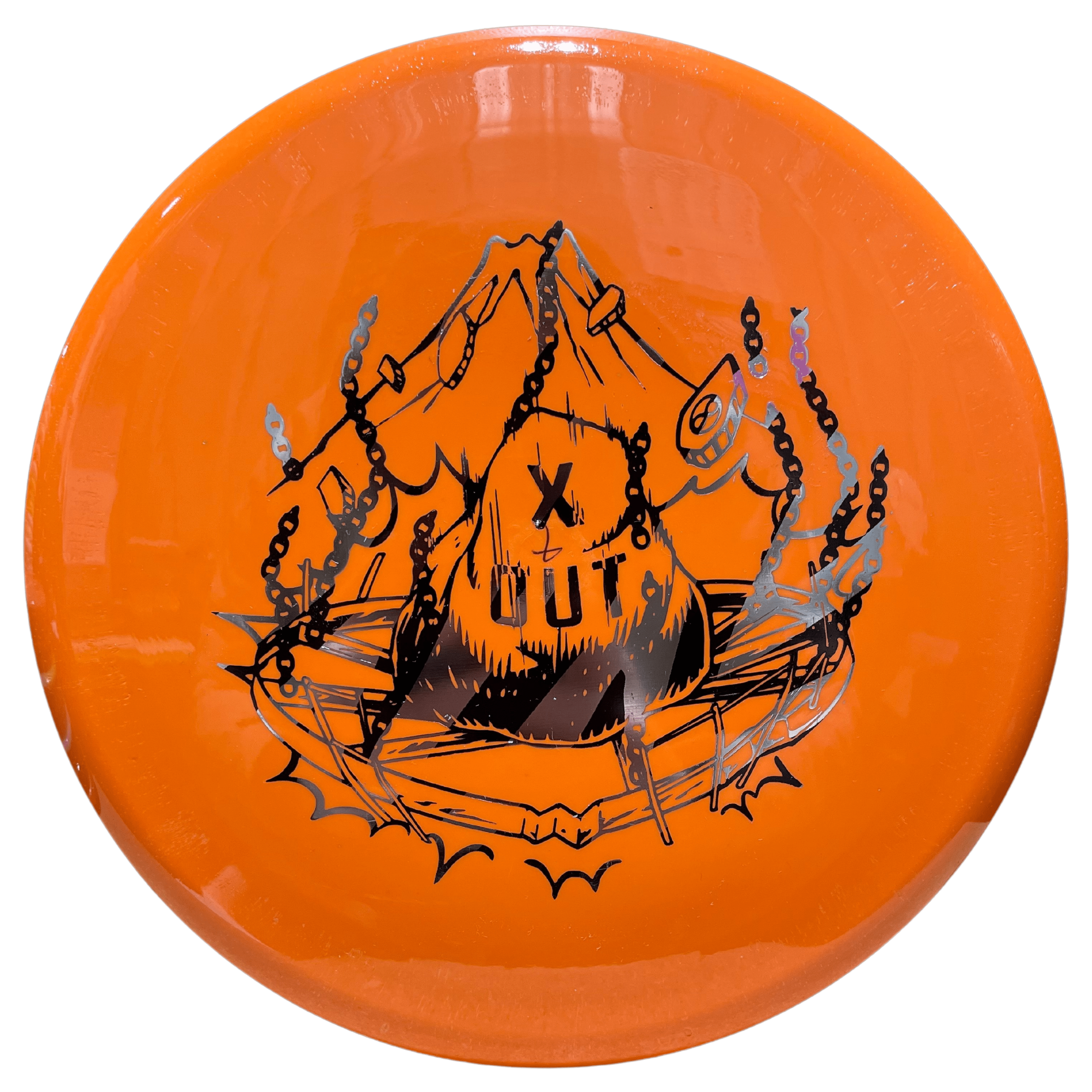 Conqueror I Blend XOUT disc golf disc with graphic