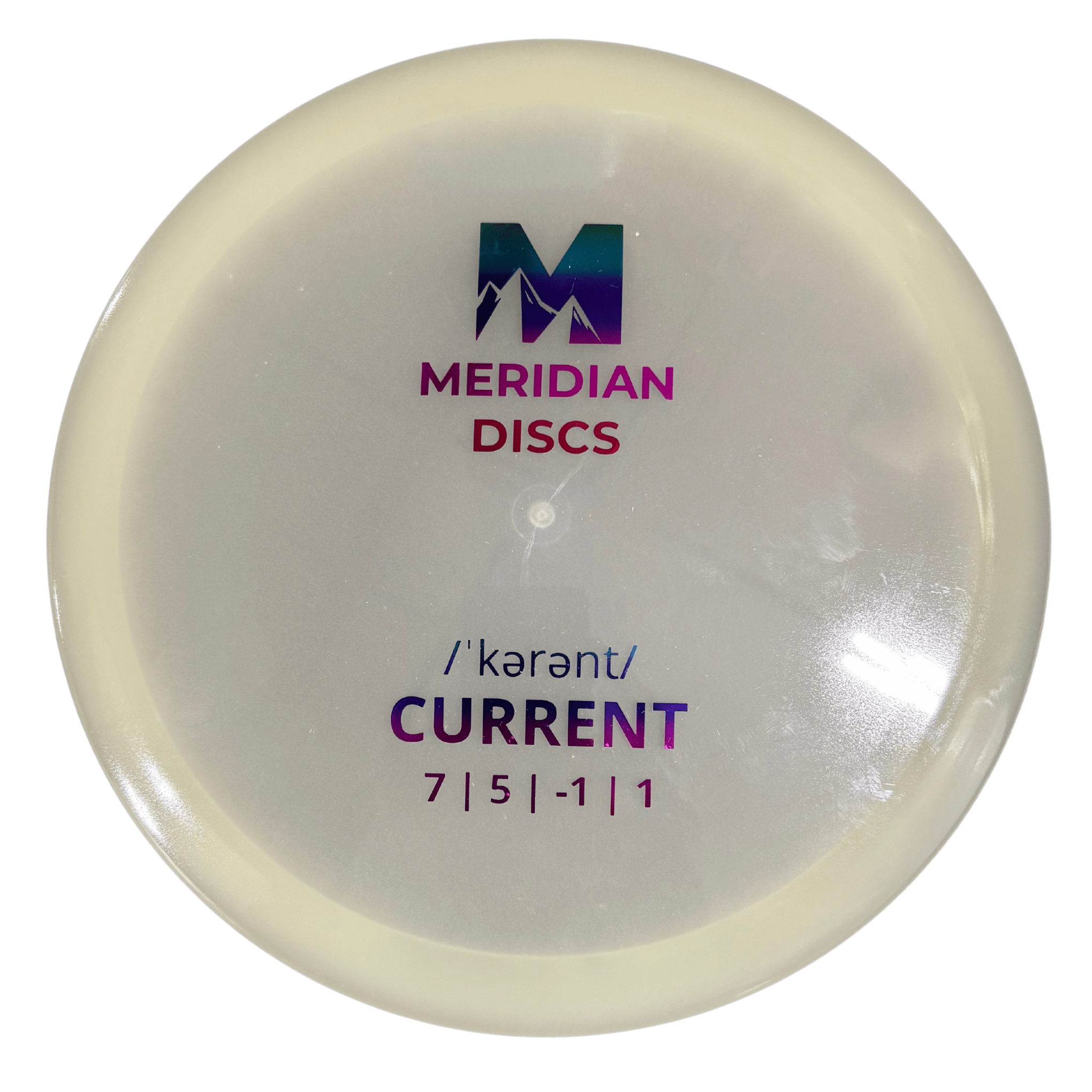 Meridian Discs Current glow disc golf disc