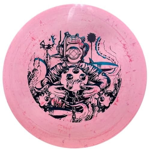 Red depth charge disc golf disc