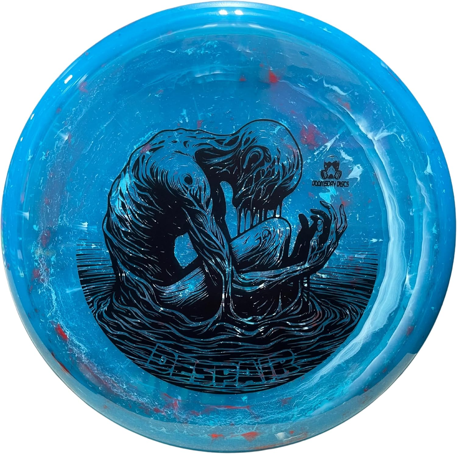 Blue Despair disc golf disc with new stamp
