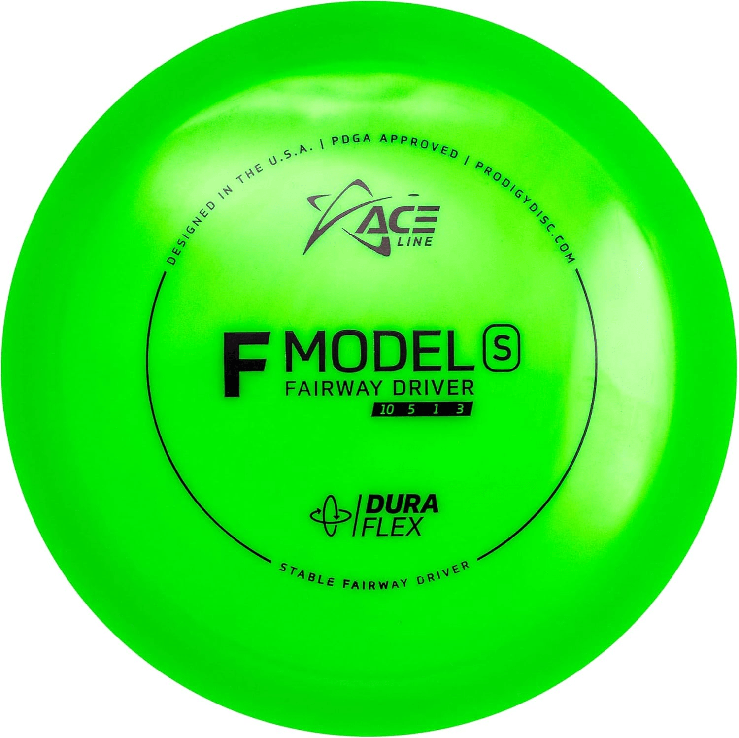 Prodigy Ace Line F Model S DuraFlex Green Disc Golf Driver