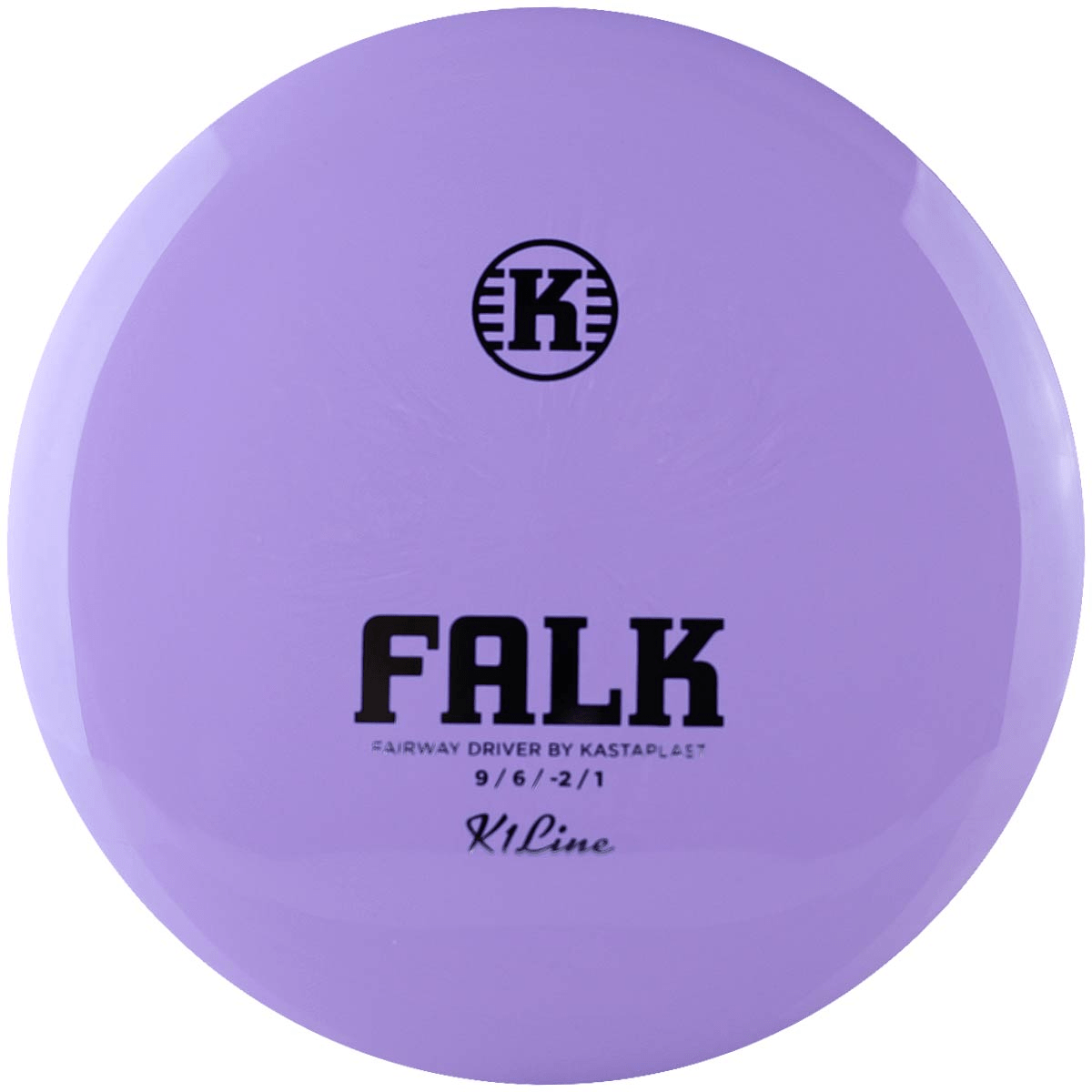 Purple Kastaplast Falk disc golf disc