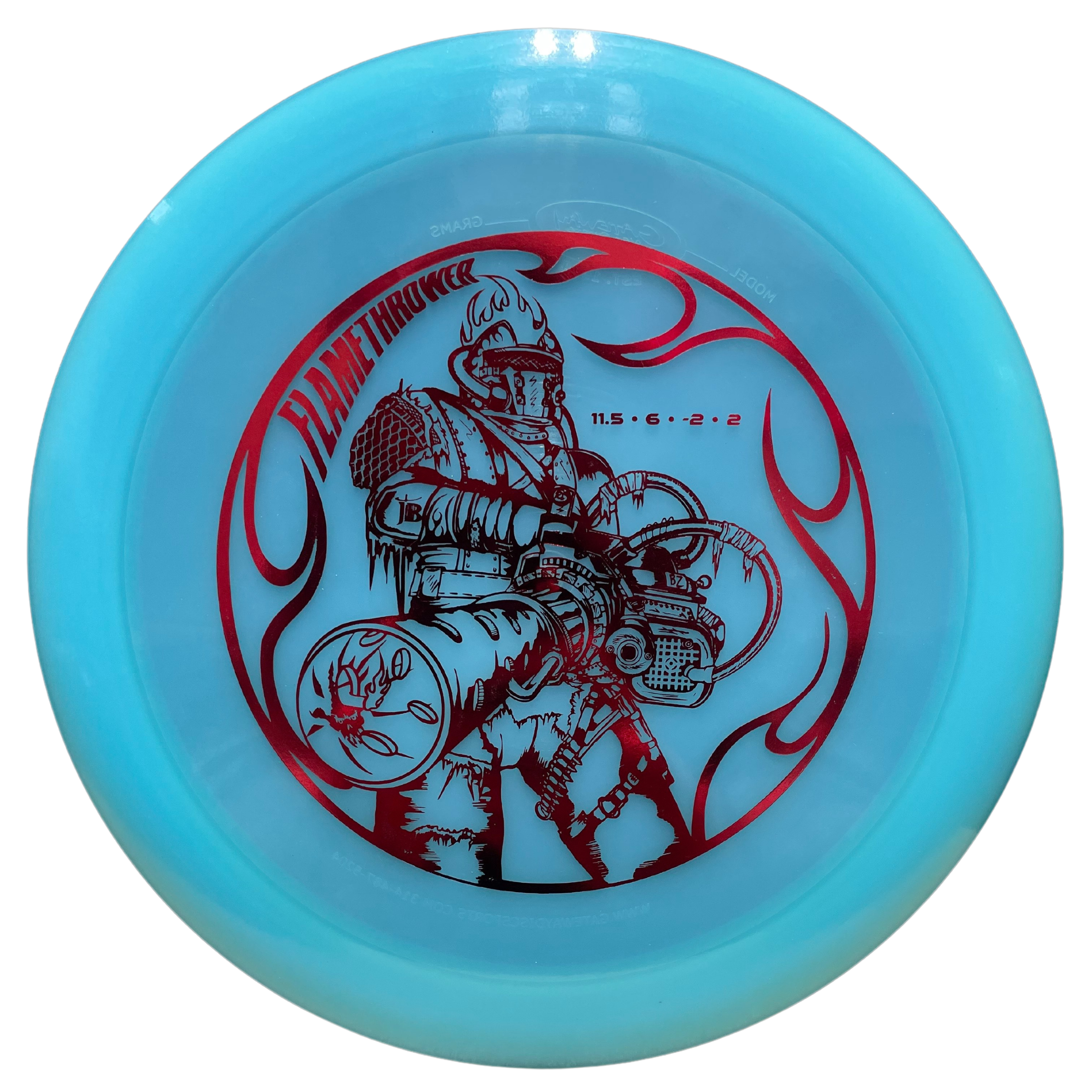 Black Zombie Flamethrower disc golf disc