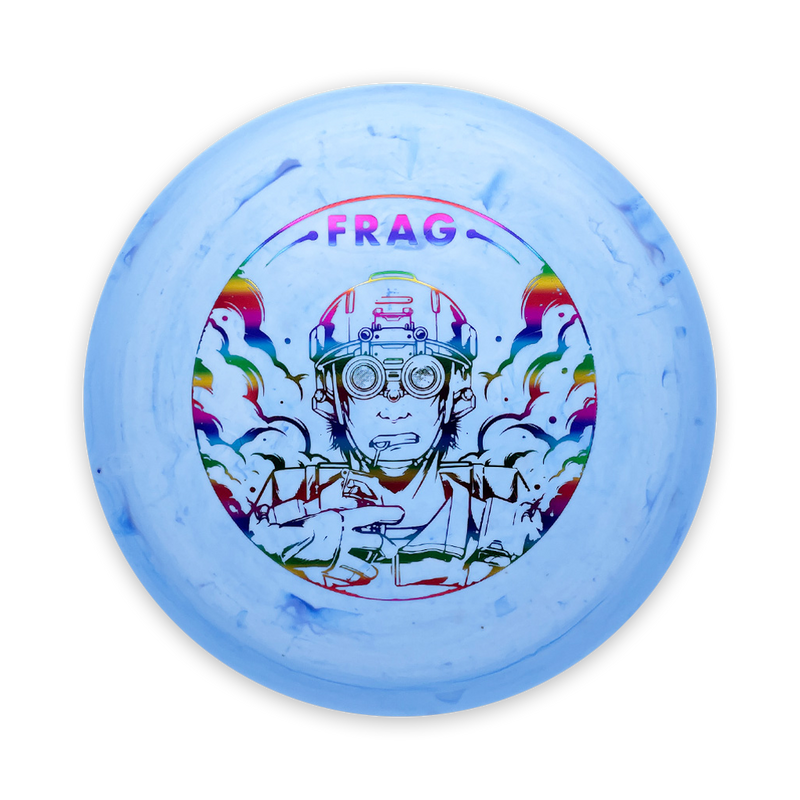 Frag light blue disc golf disc
